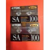 TDK LOT of 2 TDK SA100 New & Sealed High