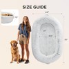 Bedsure Human Dog Bed, 71.0" x 44.0" x 12.0" Calming
