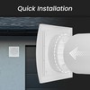 White Extractor Hood Vent 5 Inch / 125 mm with