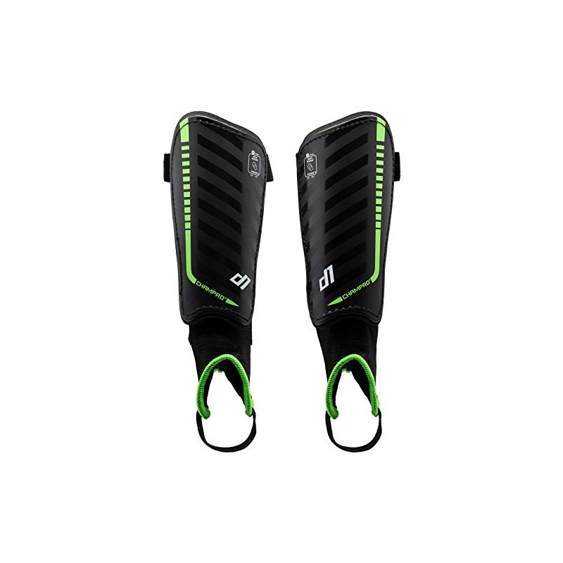 CHAMPRO D1 Football Shin Pads Optic Green Large