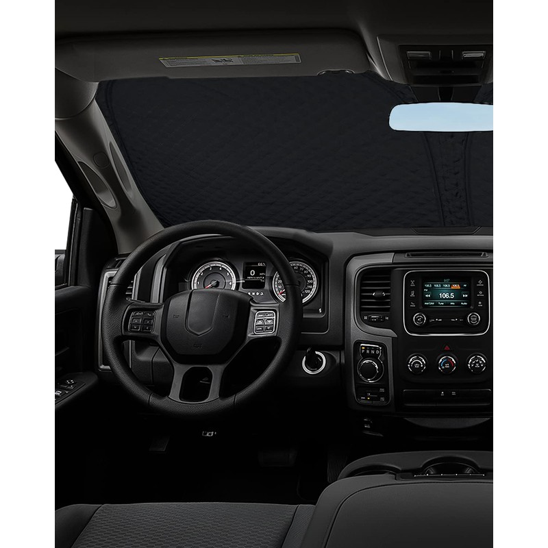 BESTVIEW Windshield Sun Shade Compatible with Ford Mustang 2015-2024, Foldable