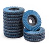 Pack of 12 Flap Discs, 50 mm Fine Surface Sanding