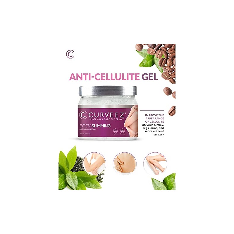 Curveez Bundle Gel anticelulitis adelgazante y envoltura corporal osmótica (gel)