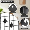 Sumnacon 32 PCS Gridwall Mount Brackets, Metal Grid Panel Accessories,