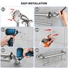 Oil Rubbed Black Grab Bar 17 Inch w/Towel Holder, iHansee