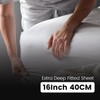 DTEX HOMES Extra Deep Fitted Sheets 16"/40CM Deep Polycotton Bedsheets,