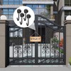 Daryunk 4Pcs Black Magnetic Hooks, with Hooks, 16MM Strong Magnetic
