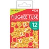 DONNA Filigree Tube 12mm GOLD