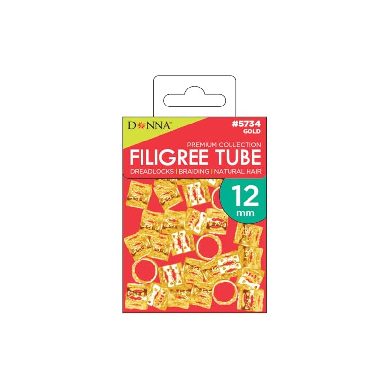 DONNA Filigree Tube 12mm GOLD
