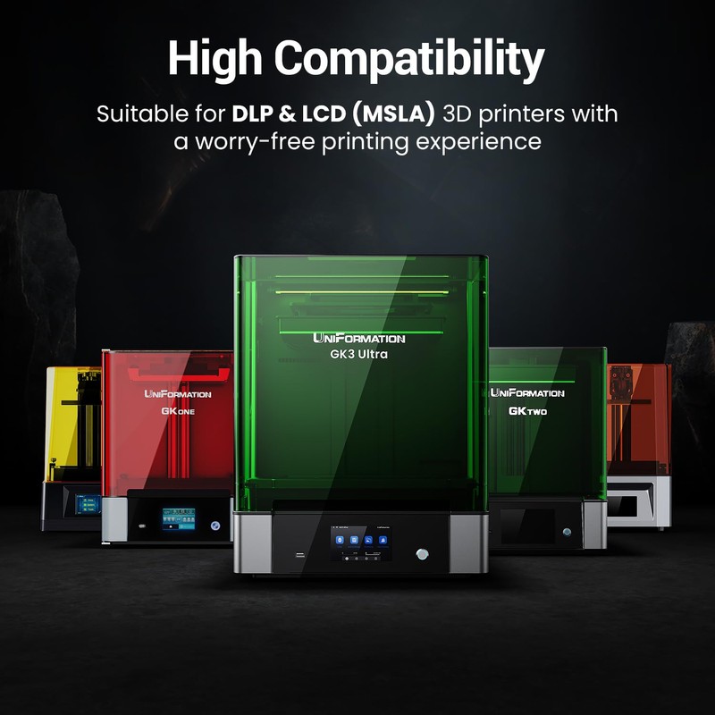 UNIFORMATION 3D Printer Resin Standard Fast UV Curing Plant-Based 3D