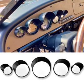 3DEXCEL Vanderhall Carmel Gauge Covers - Slide On - No Adhesive Needed - Black