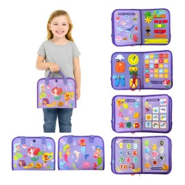 Portafolio Montessori Tablero Sensorial Maletin Educativo                                                                                             