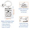 LHPYQ Happy 10th Anniversary Keychain Gifts for Him Her, 10