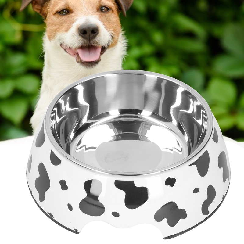 Dog Food and Water Bowl AntiSlip Base Stainless Steel Pet