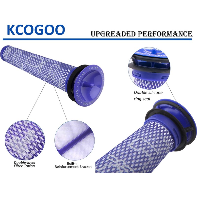4Pack Replacement Pre Filters for Dyson - Vacuum Filter Compatible