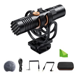 comica VM10 PRO Camera Microphone Mini Digital Shotgun Microphone for Smartphones/Cameras/Computers/Tablet PC, Mic Ideal for Mic for Vlogging Live Streaming Video Recording Interviews