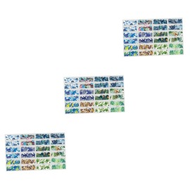FOMIYES 3sets Nail Leaves Stickers Nail Art Set Watermark Tips Decals Full Wraps Fashion Decorations for Women 24sheets*3
