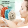Amariver 3 Pack Bath Loofah Body Sponge Brushes Pouf Bath