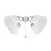 Aspen Creative 23045-4 Transitional Style Bell Shaped Frosted Replacement Glass