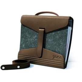 YAKA Brown A4 Folder and Document Holder - Adjustable Shoulder Strap - 38", 41" or 44"