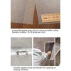 Mellroom Adjustable Window Screen Replacement kit with Zipper Opening, Fiberglass