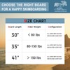 LINGVUM Skimboard with EVA Grip Pad and High Gloss Clear