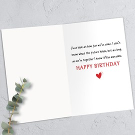 HEJOYN Happy Birthday Card & Gifts for Men Husband Wife Boyfriend Girlfriend Him Her Women, Romantic Birthday Decorations, Funny Bday Card