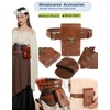 kasahara 5 Pieces Medieval Clothing Women's Set, Retro Off Shoulder