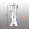 3PCS Plastic Double Head Jigger Cocktail Drink Measure Cup for