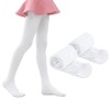 YUANJ Ballet Tights Girls Pack of 2 Ballet Tights Children's