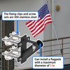 BUJ flagpole Mount for Railing no Drilling flagpole Mount for