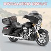 Motorcycle Rear Passenger Chopped Tour Pack Backrest Pad For Harley