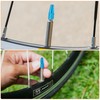 sourcing map 8pcs Bike Valve Caps Anodized Aluminum Road Bicycle
