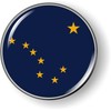 Alaska State Flag 3D Domed CAR Emblem Badge Sticker Flexible