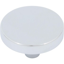 Stone Harbor Hardware Contemporary Round Cabinet Knob, 1-1/2 Inches, Zinc Base Material, Polished Chrome