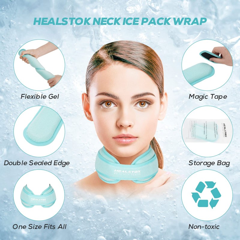 Neck Ice Pack Wrap,Cervical Ice Pack,Cold Compress Ice Packs for