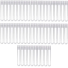 Sumedtec - 50pcs Plastic Tube with Lids Multipurpose Reusable for Party Decoration Storage Fashion Jewelry Beads Sequins Candy Jewelry Small Parts