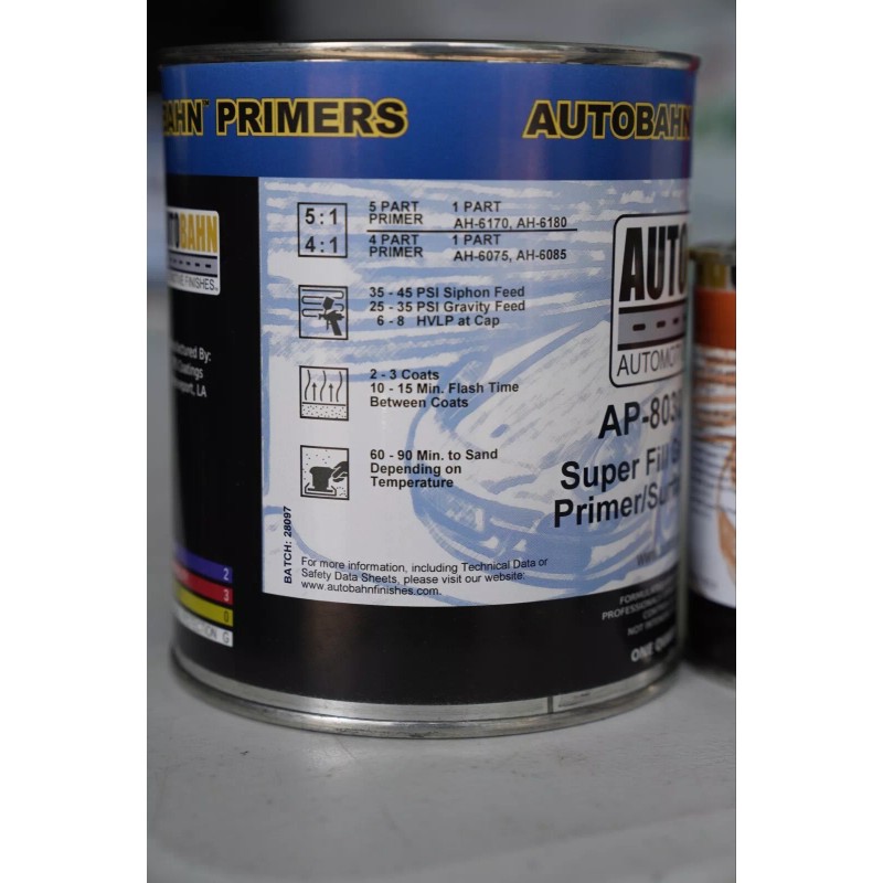 Autobahn AP - 8030 Gray 2K SUPER FILL Auto Primer/Surfacer