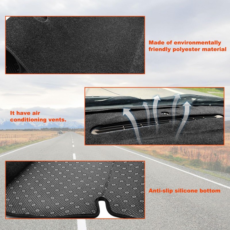 Dash Cover Compatible with Chevy Silverado 1500 2500 3500 HD