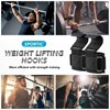 Weight Lifting Hooks Straps Pair, Gym Lifting Straps Non-Slip Rubber
