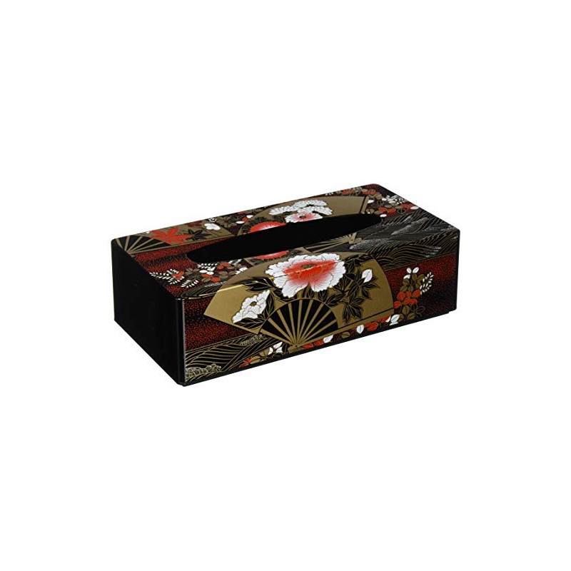 Nakatani Bros Shokai Yamanaka Lacquer Slim Tissue Box Dance Fan