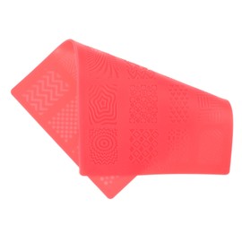 MERRYHAPY 2 Pcs Nail Relief Template Nail Art Kit Nail Decor Pegboard Kit Nail Stamping Plate Nail Tools for Nail Art Pegboard Accessories Fingernail Art Molds Stamping Plates Red