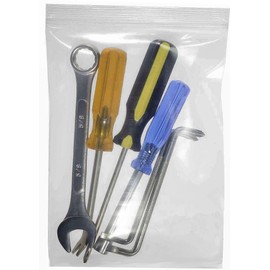 6" x 6" 8 Mil Extra Heavy-Duty Puncture-Resistant Clear Reclosable Resealable Zipper Bags – 36 Pack for Food, Tools, Office Supplies – SKU: r66-8mil-36