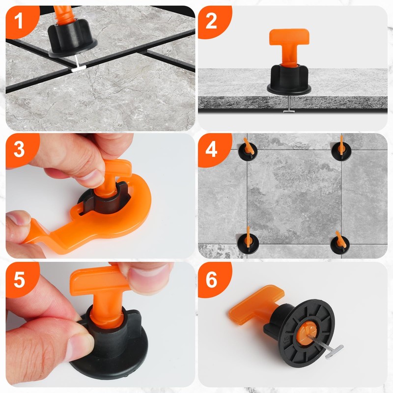 Storystore Tile Leveling System 100pcs Tile Levelers Spacers with 2mm