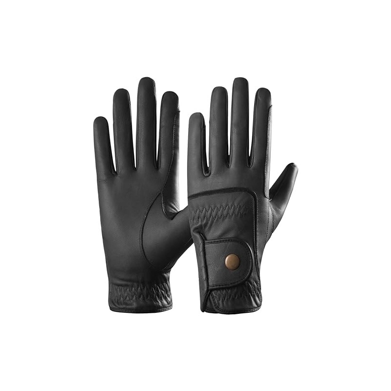 AFE Genuine Leather Horse Riding Gloves Ladies Dublin Track Gloves