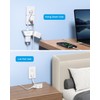 TROND Flat Outlet Extender with 6 Inch Cord - 3