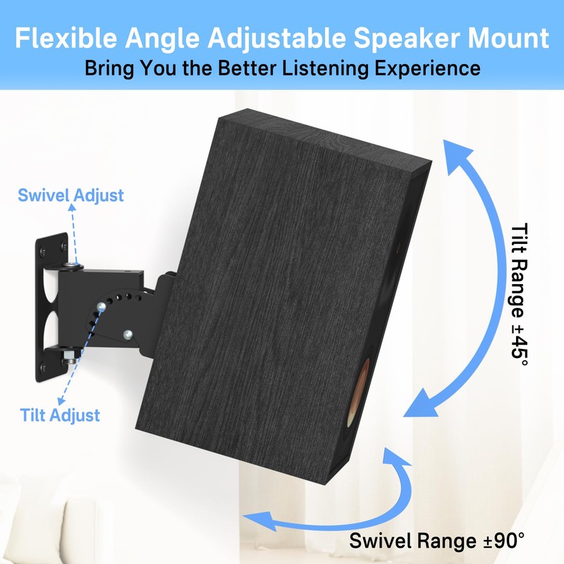 Chunxiao Upgrade Metal Speaker Wall Mount for Klipsch R-40M HDT-600