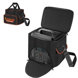 Travel Carrying Case Compatible with Jackery Explorer 160/240/300, Portable Power Station Storage Bag with waterproof fabric and Front Pockets for Charging Cable and Accessories，W9.5*D5.5*H8.2 inches