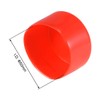 sourcing map 10pcs Rubber End Caps 2"(50mm) ID Vinyl Round