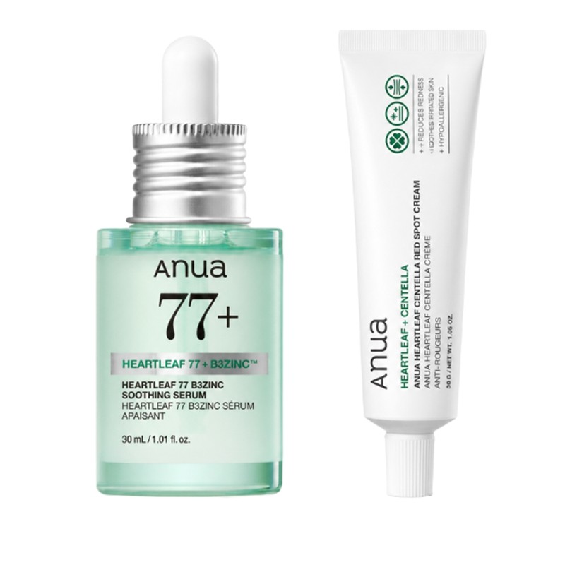 Anua Houttuynia cordata 77 Trouble Serum Spot Cream 2-piece set